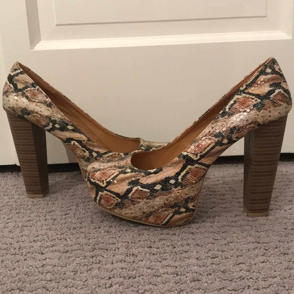 FRH snake skin heels